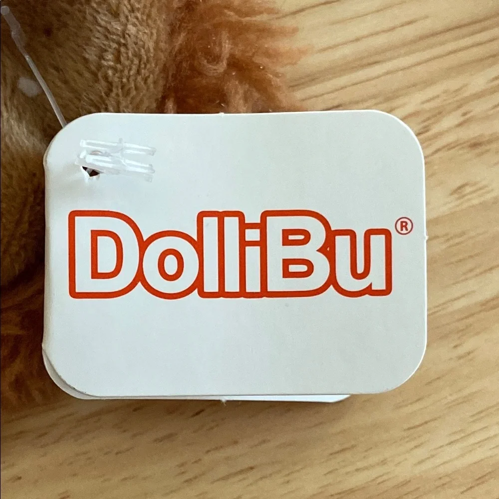 New DolliBu Brown Plush Bear Hat With Ear Flaps